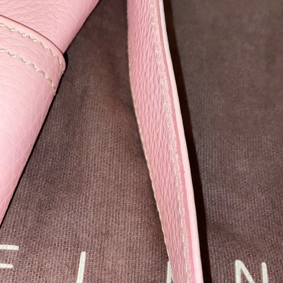 CELINE Leather PARIS MACADAM Logo plate Top Handle Shoulder Bag PREOWNED - Picture 7 of 16